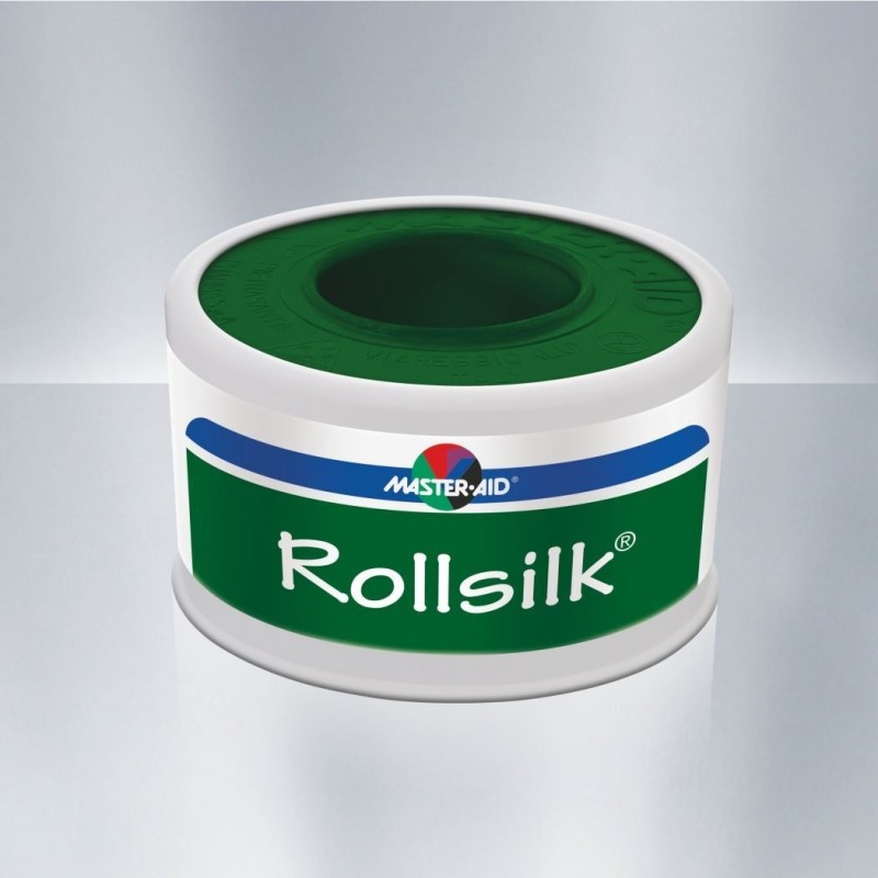 ROLLSILK Cerotto adesivo aerato in tessuto tipo seta