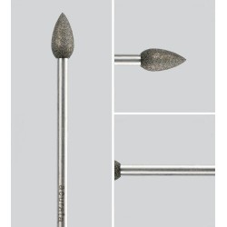 Fresa diamantata conico...