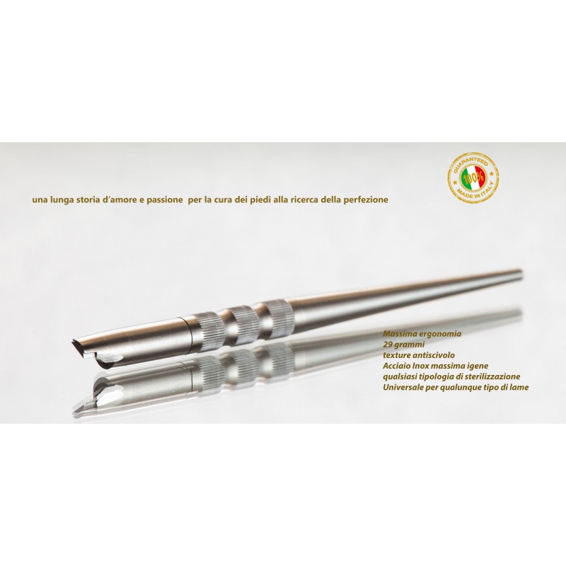 MANICO UNIVERSALE ACCIAIO INOX ULTRA LEGGERO 29GR  ERGONOMICO